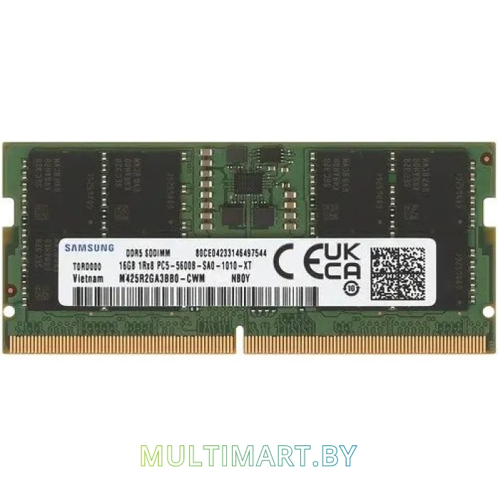 Оперативная память Samsung 16GB DDR5 SODIMM PC5-44800 (M425R2GA3BB0-CWM)
